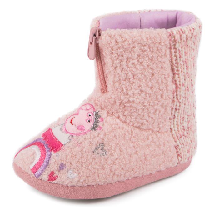 totes® Peppa Pig™ Kids Bootie Slippers Peppa Extra Image 2
